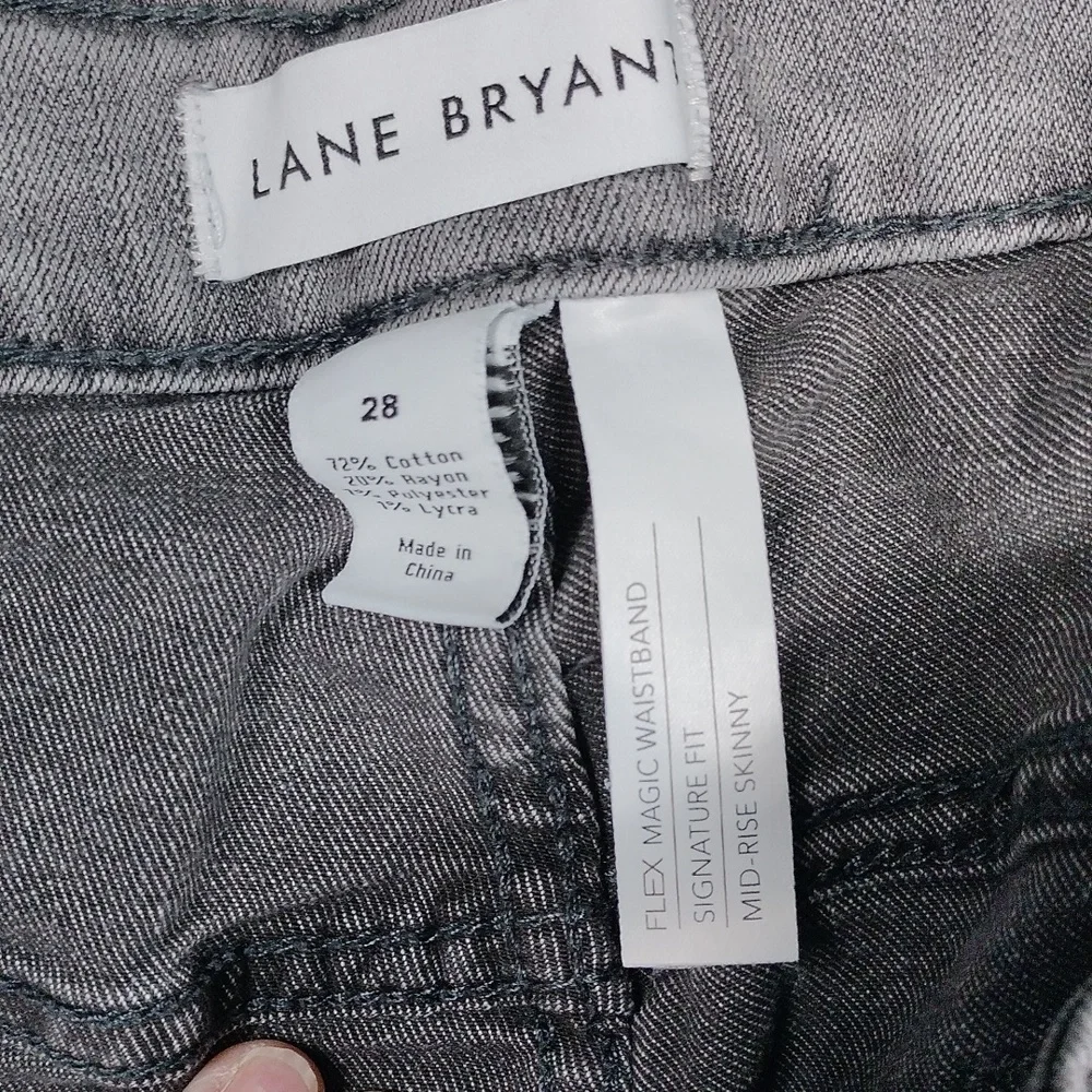 Lane Bryant Womens Faded Gray jeans Size 28 - Picture 2 of 9